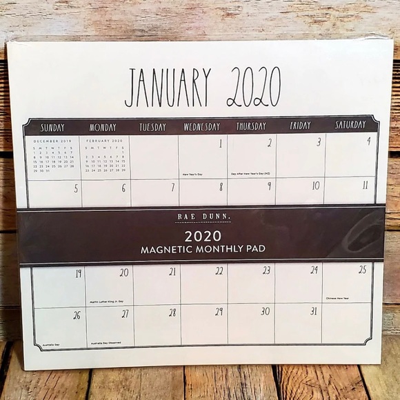 Rae Dunn Office Nwt Rae Dunn 220 Calendar Poshmark